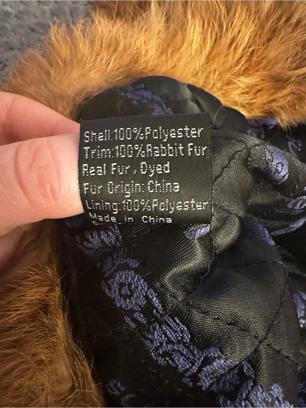 Surell Kids Quilted Rabbit Fur Trapper Hat One size - Army Heather